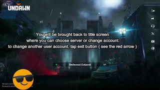 GARENA UNDAWN MOBILE HOW TO EXIT AND CHANGE ACCOUNT [upl. by Nho]