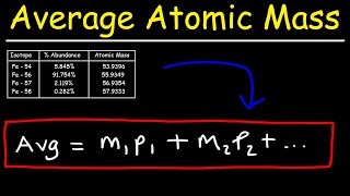 How To Calculate The Average Atomic Mass [upl. by Ihcelek]