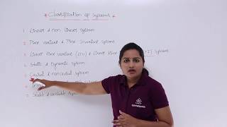 Signals amp Systems  Classification of a Systems [upl. by Nidya435]