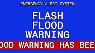 Emergency Alert System Flash Flood Warning [upl. by Ahsiret]