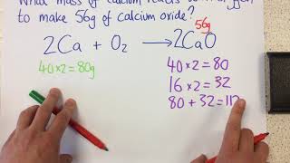 Calculating masses in reactions  p27 Chem [upl. by Richey]