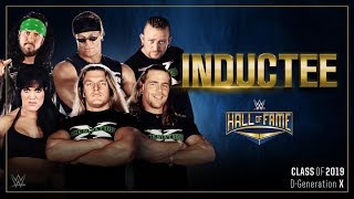 DGeneration X are the first inductees in the WWE Hall of Fame Class of 2019 [upl. by Muller]