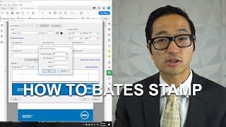 How to Bates Stamp  Adobe Acrobat DC [upl. by Branch]