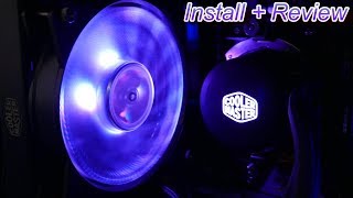 Cooler master Masterliquid ML120L RGB Review Installation [upl. by Adiazteb]