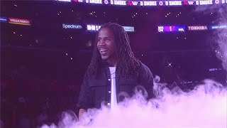 D Smoke  LA Clippers vs Miami Heat Halftime Performance [upl. by Ynafetse633]