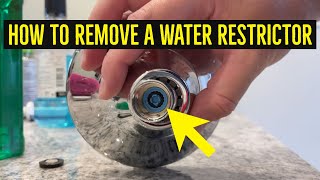 How To Remove a Water Restrictor from a Showerhead [upl. by Yroger]