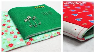 Needle Book – EASY Sewing Project  Whitney Sews [upl. by Eceeryt353]