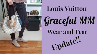 LOUIS VUITTON GRACEFUL MM  Wear and Tear UPDATE [upl. by Aneeb201]