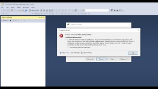 HOW TO FIX CANNOT CONNECT TO SQL SERVER ERROR [upl. by Brabazon]
