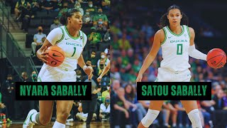 Nyara Sabally amp Satou Sabally NCAA Oregon Highlights  WNBA Hoops [upl. by Lahcim176]