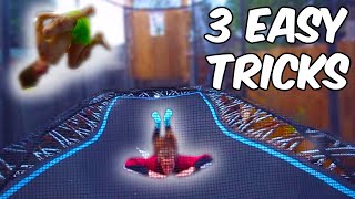 3 Easy Trampoline Tricks ANYONE Can Learn [upl. by Idnym250]