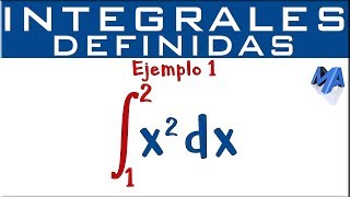 Integrales definidas  Ejemplo 1 [upl. by Stinson]