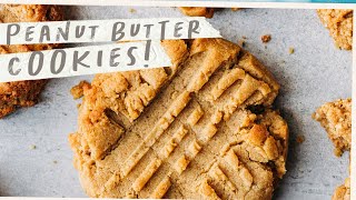 Easy Peanut Butter Cookies Recipe Youll Love [upl. by Ardiedal]