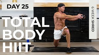 Day 25 45 Min ULTIMATE FULL BODY Dumbbell HIIT Workout  6WS1 [upl. by Eivod]