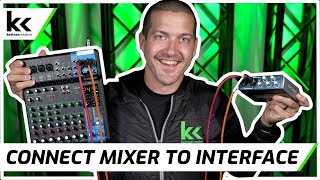 How To Connect Audio Mixer To Audio Interface [upl. by Joeann337]