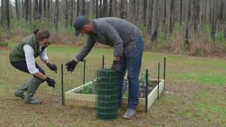 How to Install Vinyl Coated Garden Fence [upl. by Nuahs]