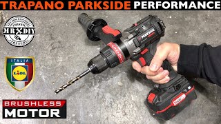 PARKSIDE PERFORMANCE TRAPANO A PERCUSSIONE RICARICABILE LIDL 20V BRUSHLESS 80Nm PSBSAP 20 VALIGETTA [upl. by Melony]