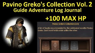 Pavino Grekos Collection Volume 2 Book 8 Adventurer Log Journal Old Moon BDO Black Desert Online [upl. by Atile105]