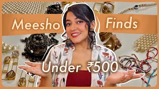 Bought Prettiest Accessories from Meesho ✨  Affordable Meesho Jewellery Haul 😍 [upl. by Enorahs]