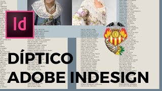 MAQUETACIÓN DÍPTICO  ADOBE INDESIGN TUTORIAL [upl. by Renita]