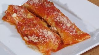 Cannelloni  Manicotti with Meat Recipe  Rossellas Cooking with Nonna [upl. by Vedis]