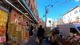 ⁴ᴷ⁶⁰ Walking Tour of Jersey City NJ  Newark Avenue from Grove Street to Journal Square [upl. by Greyso]