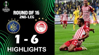 Maccabi Tel Aviv vs Olympiacos 16 Highlights  UEFA Europa Conference League 202324 [upl. by Virgil375]