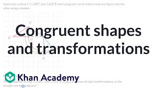 Congruent shapes and transformations [upl. by Dde]