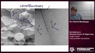 Single Crystal Polycrystalline Amorphous Texas AampM Intro to Materials [upl. by Vernen705]