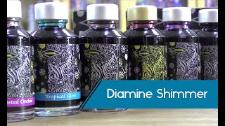 Spotlight on Diamine Shimmer Inks [upl. by Eiclek788]