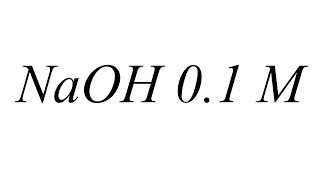 Como preparar una solución de NaOH 01 M Química General [upl. by Hajidahk]