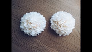 DIY Mini Tissue Paper Flowers Quick amp Easy Tutorial [upl. by Leahsim]