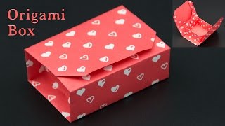 Geschenkbox basteln  Origami Box falten  DIY [upl. by Aleel]