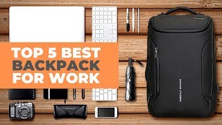 Top 5 Best Backpack For Work  Best Mens Work Backpack Review [upl. by Roberta]