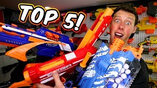 TOP 5 NERF GUNS Favorite Worst Under 30 and Best of Each Series [upl. by Analah]