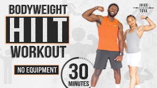 30 Minute Full Body HIIT Workout No Equipment  Modifications [upl. by Eleazar844]