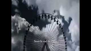 Yves Montand  Sous Le Ciel De Paris with lyrics [upl. by Nylsor]