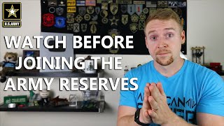 6 Things You NEED To Know BEFORE Joining The Army Reserves [upl. by Jannery]