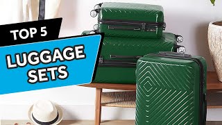 Top 5 Best Luggage Sets [upl. by Esiocnarf]