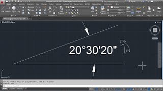 AutoCAD Rotate in Degrees Minutes Seconds [upl. by Livia]