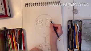 How To Draw A Tim Burton Portrait [upl. by Herriott276]