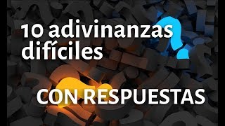 Adivinanzas difíciles CON RESPUESTA  Para niños y adultos [upl. by Viviana]