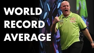 World Record Average Michael van Gerwen averages 1234 INCREDIBLE [upl. by Fidellia]