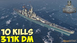 World of WarShips  Missouri  10 KILLS  311K Damage  Replay Gameplay 4K 60 fps [upl. by Nyrrat]