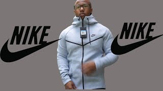 Nike Tech Fleece Glacier Grey Hoodie Review amp Sizing [upl. by Helse161]