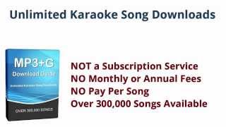 Download Karaoke Songs  Unlimited MP3G File Downloads [upl. by Plath]