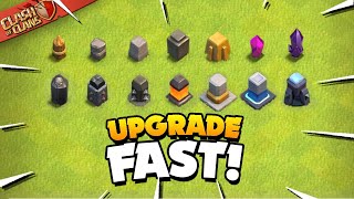 Secrets to Upgrade Your Walls Fast Clash of Clans [upl. by Zarla905]