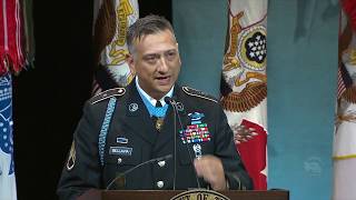 Pentagon Hall of Heroes Staff Sgt David G Bellavias Speech [upl. by Leotie785]