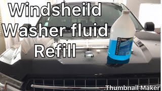 Windshield washer fluid refill DIY Ford F150 [upl. by Atila]