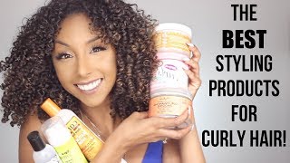 The BEST Styling Products For Curly Hair  BiancaReneeToday [upl. by Abram]